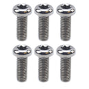 FRONT OR REAR DISC BOLT SET PACK OF 6 TORX DOME HEAD YAMAHA YZ YZF 125 250 450 2006 - 2015 M6 x 16mm