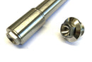 FRONT SPINDLE AND NUT KTM SX EXC XC SXF EXCF XCF 85 125 150 200 250 300 350 450 500 2015 – 2022 70009082000 M20x1.50mm 79109081033