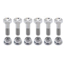 FRONT DISC NUT & BOLTS SET PACK OF 6 HONDA CR 125 250 500 1995 - 2007 M6 x 20mm 90105-MAC-680