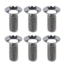 DISC BOLTS PACK OF 6 TORX COUNTERSUNK SUZUKI RM 80 85 1986 - 2009 M6 x 13mm