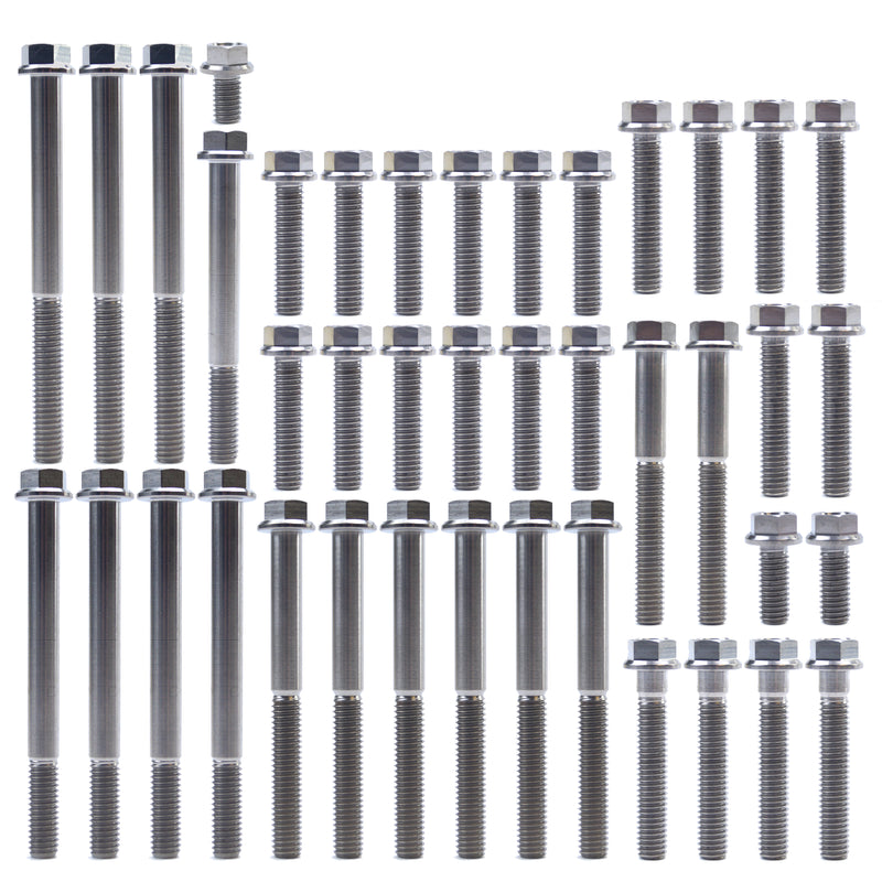 Kawasaki KX 250 F 2011 - 2019 Titanium Engine Bolt Kit - 42 Bolts