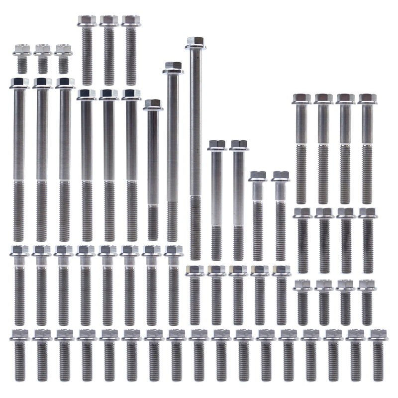 Honda CR 250 R 1986 - 1991 Titanium Engine Bolt Kit - 61 Bolts