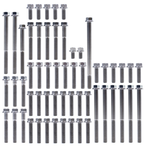 Honda CRF 250 R 2004 - 2009 Titanium Engine Bolt Kit - 58 Bolts