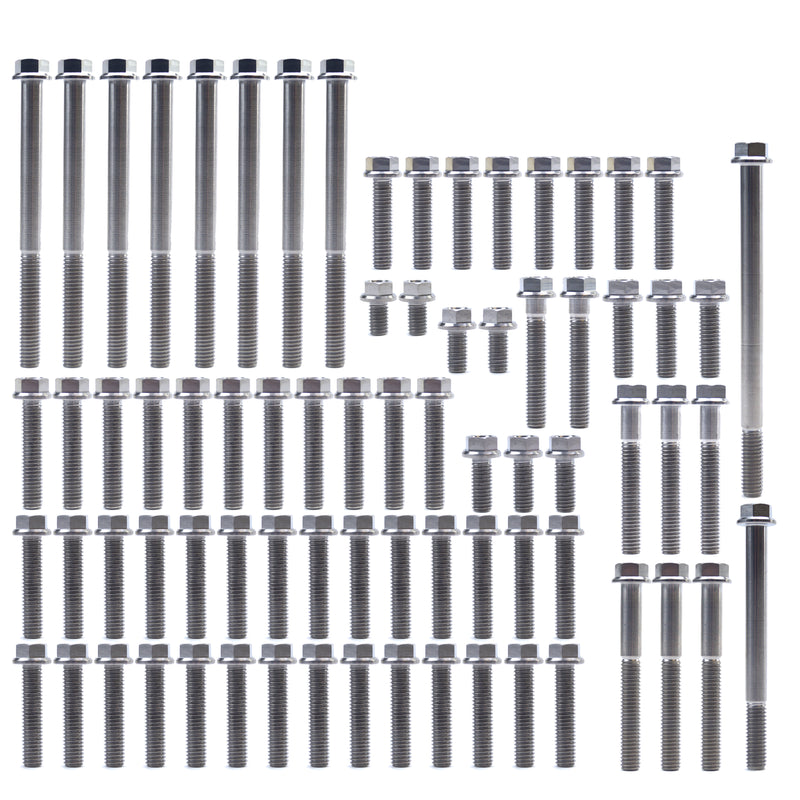 Honda CRF 450 X 2005 - 2017 Titanium Engine Bolt Kit - 60 Bolts