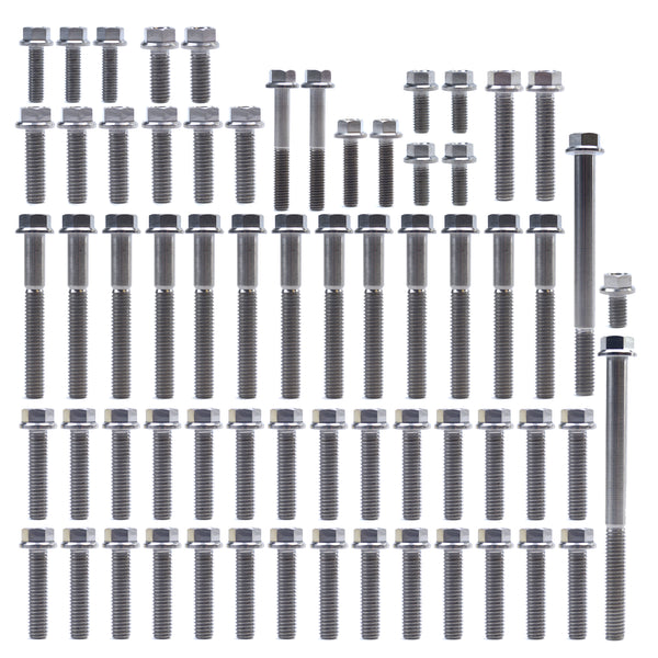 Kawasaki KX 250 1988 - 2007 Titanium Engine Bolt Kit - 65 Bolts