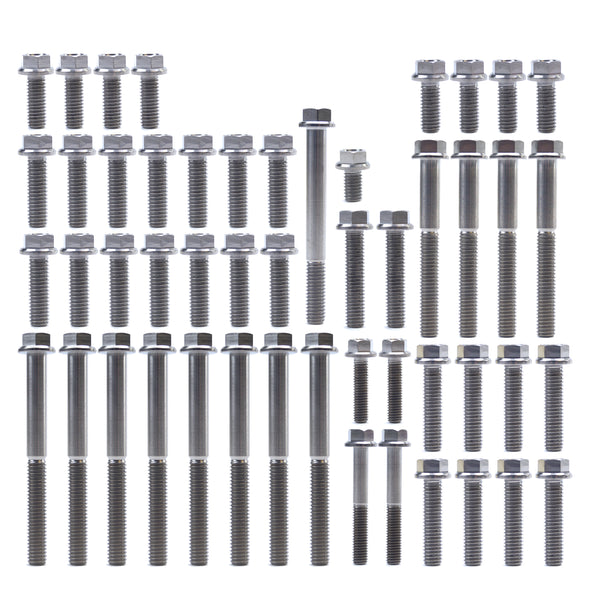 Kawasaki KX 500 1987 - 2004 Titanium Engine Bolt Kit - 46 Bolts