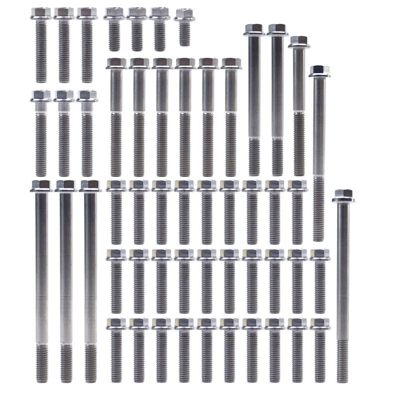 Kawasaki KX 450 F 2006 - 2015 Titanium Engine Bolt Kit - 53 Bolts