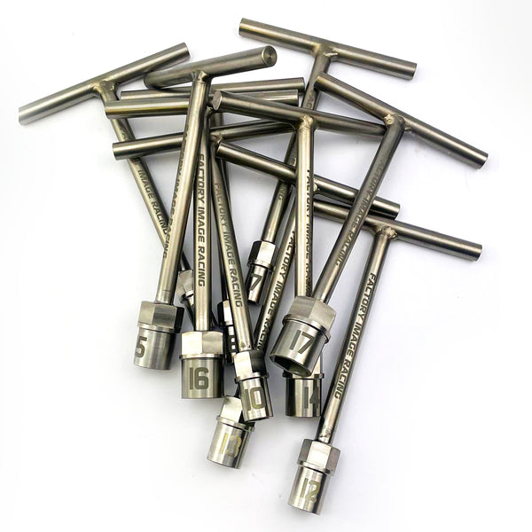 GRADE 5 TITANIUM T-BAR SET OF 10 RAW FINISH